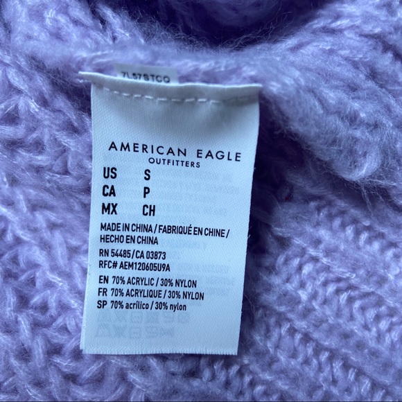 American Eagle Lavender Oversized Sweater - Small - Picture 4 of 5